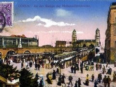 Köln an der Rampe der Hohenzollernbrücke