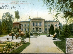 Kiel Schlossgarten Universität und Kaiser Wilhelm Denkmal