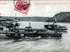 Koblenz Dampferanlegestelle mit dem deutschen Eck