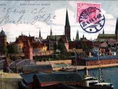 Lübeck Hafen Parite am Burgtor