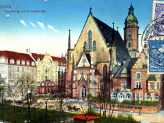 Leipzig Thomasring mit Thomaskirche
