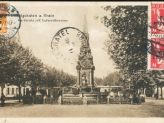 Ludwigshafen Marktplatz mit Luitpoldbrunnen