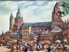 Mainz Dom und Marktplatz