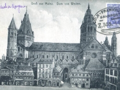 Mainz Dom von Westen