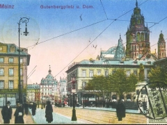 Mainz Gutenbergplatz und Dom