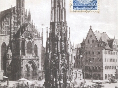Nürnberg Schöner Brunnen und Frauenkirche