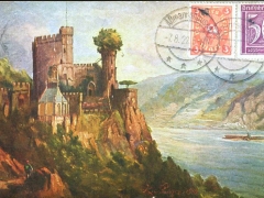 Rheinstein Schloss Künstlerkarte