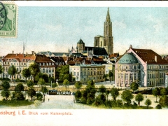 Strassburg i E Blick vom Kaiserplatz