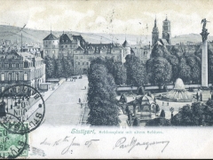 Stuttgart Schlossplatz mit altem Schloss