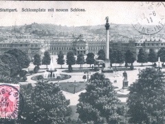 Stuttgart Schlossplatz mit neuem Schloss