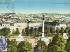 Stuttgart Schlossplatz mit neuem Schloss
