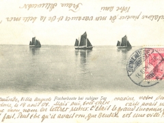 Swinemünde Fischerboote bei ruhiger See