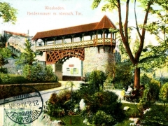 Wiesbaden Heidenmauer mit römischem Tor