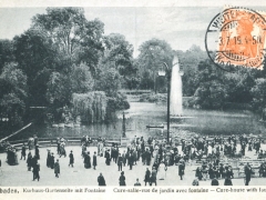 Wiesbaden Kurhaus Gartenseite mit Fontaine