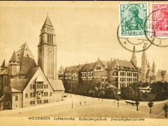 Wiesbaden Lutherkirche Gutenbergschule Dreifaltigkeitskirche