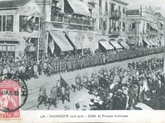 Salonique 1916 1918 Defile de Troupes Italiennes