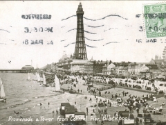 Blackpool Promedande and Tower from Central Pier