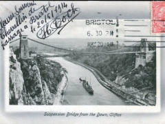 Clifton Suspension Bridge from the Down