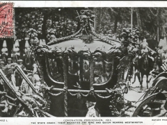 Coronation Procession 1911 the State Coach their Majesties the King and Queen