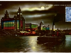 Liverpool Landing Stage by Night