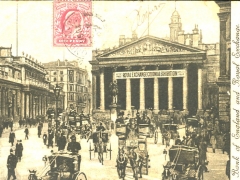 London Bank of England and Royal Exchange