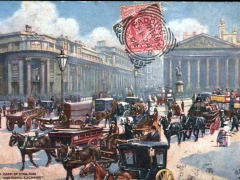 London Bank of England and Royal Exchange