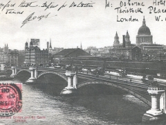 London Blackfriars Bridge and St Pauls