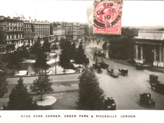 London Hyde Park Corner Green Park and Piccadilly