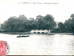 London Hyde Park Serpentine River