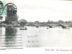 London Hyde Park the Serpentine Bridge