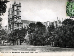London Westminster Abbey from Dean's Yard