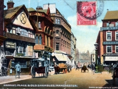 Manchaster Market Place and old Shambles