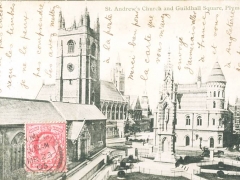 Plymouth St Andrews Church and Guildhall Square