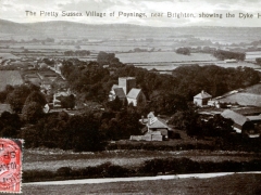 Poynings Sussex showing the Dyke Hills
