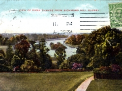 View of River Thames fron Richmond Hill Surrey