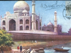 Agra the Taj Mahal from the River