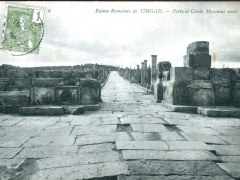 Ruines Romaines de Timgad Porte et Cardo Maximus nord