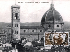 Firenze La Cattedrale presa da Orsanmichele