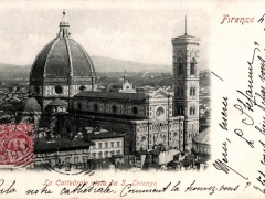 Firenze La Cattedrale vista da S Lorenzo
