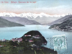 Lago die Como Bellagio Panorama dei tre laghi