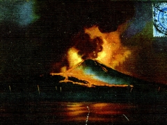 Napoli Vesuvio in eruzione