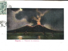 Napoli Vesuvio in eruzione