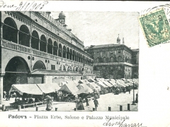 Padova Piazza Erbe Salone e Palazzo Municipale
