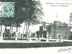 Padova Prato della Valle con la Basilica di S Giustina