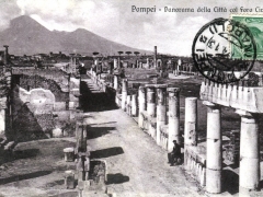 Pompei Panorama della Citta col Foro Civile