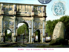 Roma Arco di Costantino e Meta Sudante