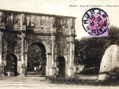 Roma Arco di Costantino e Meta sudante
