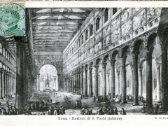 Roma Basilica di S Paolo interno