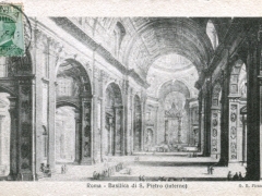 Roma Basilica di S Pietro interno