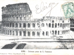 Roma Colosseo preso da S Francesco